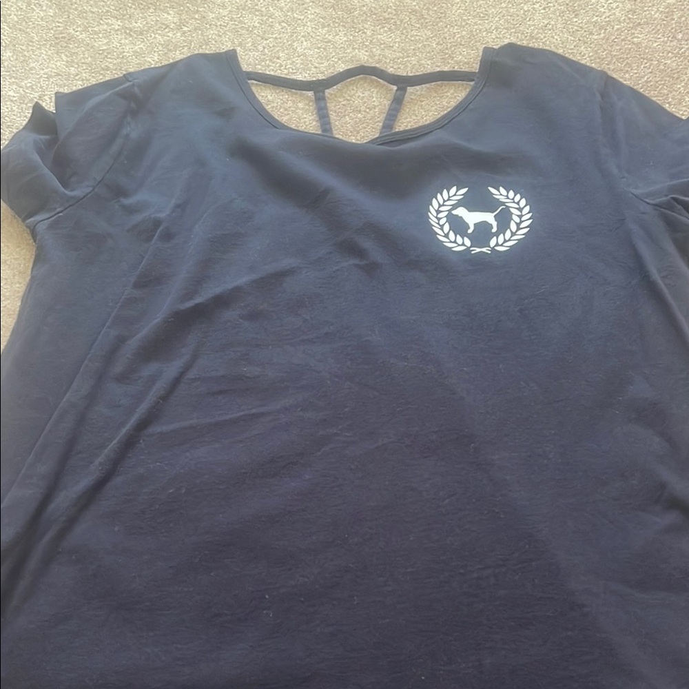 Black T-Shirt with White Logo